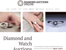 Tablet Screenshot of diamondauctionsonline.com